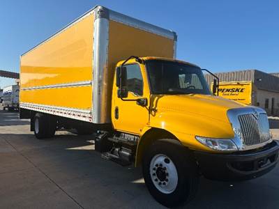 International MV607 Box Truck - 220HP, 6 Speed Automatic, Roll up Door
