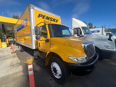 International MV607 Box Truck - 220HP, 6 Speed Automatic, Roll up Door