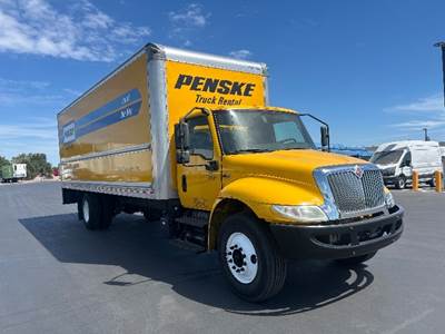 International MV607 Box Truck - 220HP, 6 Speed Automatic, Roll up Door