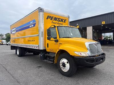 International MV607 Box Truck - 220HP, 6 Speed Automatic, Roll up Door
