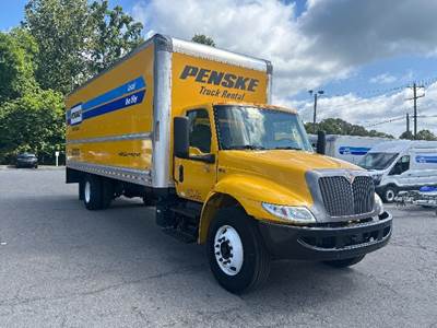 International MV607 Box Truck - 220HP, 6 Speed Automatic, Roll up Door