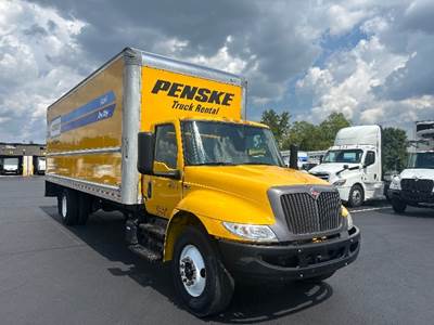 International MV607 Box Truck - 220HP, 6 Speed Automatic, Roll up Door