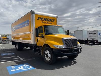 International MV607 Box Truck - 220HP, 6 Speed Automatic, Roll up Door