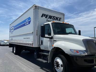 International MV607 Box Truck - 220HP, 6 Speed Automatic, Roll up Door