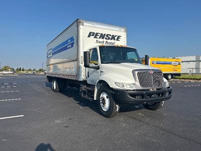 International MV607 Box Truck - 220HP, 6 Speed Automatic, Roll up Door