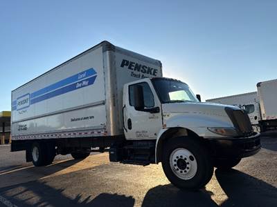 International MV607 Box Truck - 220HP, 6 Speed Automatic, Roll up Door