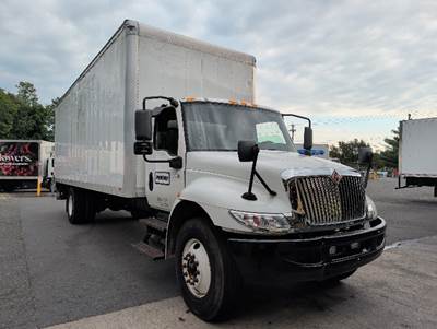 International MV607 Box Truck - 220HP, 6 Speed Automatic, Roll up Door