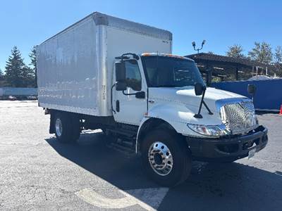 International MV607 Box Truck - 220HP, 6 Speed Automatic, Roll up Door