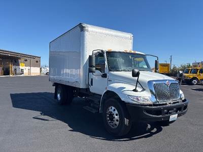 International MV607 Box Truck - 220HP, 6 Speed Automatic, Roll up Door