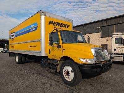 International MV607 Box Truck - 220HP, 6 Speed Automatic, Roll up Door