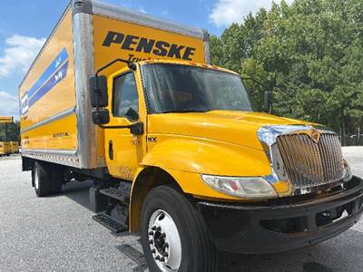 International MV607 Box Truck - 220HP, 6 Speed Automatic, Roll up Door