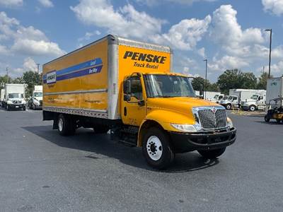 International MV607 Box Truck - 220HP, 6 Speed Automatic, Roll up Door