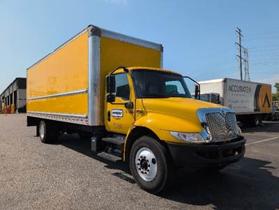 International MV607 Box Truck - 220HP, 6 Speed Automatic, Roll up Door