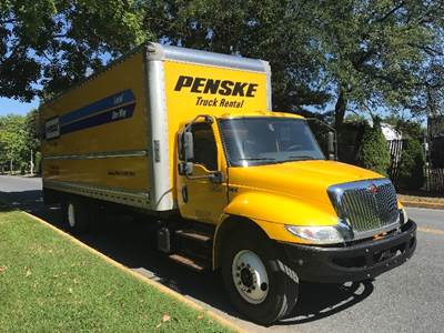 International MV607 Box Truck - 220HP, 6 Speed Automatic, Roll up Door