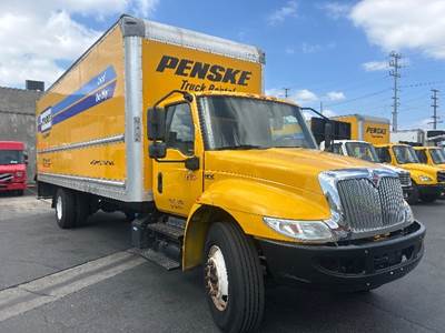 International MV607 Box Truck - 220HP, 6 Speed Automatic, Roll up Door