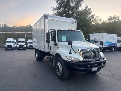 International MV607 Box Truck - 220HP, 6 Speed Automatic, Roll up Door