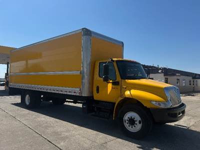 International MV607 Box Truck - 220HP, 6 Speed Automatic, Roll up Door