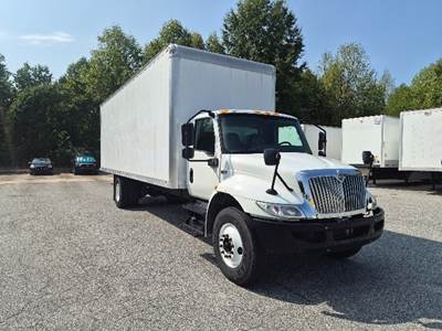 International MV607 Box Truck - 220HP, 6 Speed Automatic, Roll up Door