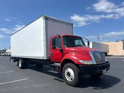 International MV607 Box Truck - 220HP, 6 Speed Automatic, Roll up Door