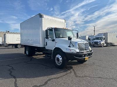 International MV607 Box Truck - 220HP, 6 Speed Automatic, Roll up Door