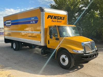 International MV607 Box Truck - 220HP, 6 Speed Automatic, Roll up Door