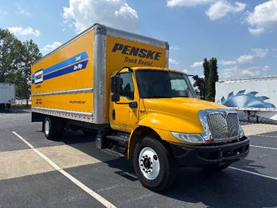International MV607 Box Truck - 220HP, 6 Speed Automatic, Roll up Door
