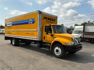 International MV607 Box Truck - 220HP, 6 Speed Automatic, Roll up Door