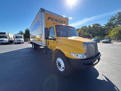 International MV607 Box Truck - 220HP, 6 Speed Automatic, Roll up Door