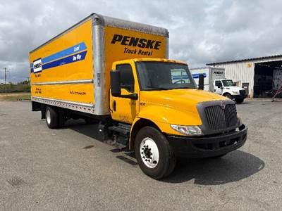 International MV607 Box Truck - 220HP, 6 Speed Automatic, Roll up Door