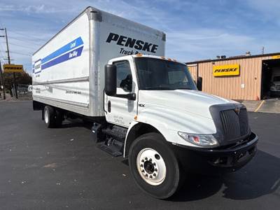International MV607 Box Truck - 220HP, 6 Speed Automatic, Roll up Door