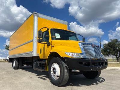 International MV607 Box Truck - 220HP, 6 Speed Automatic, Roll up Door