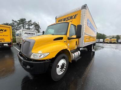 International MV607 Box Truck - 220HP, 6 Speed Automatic, Roll up Door