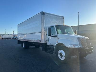 International MV607 Box Truck - 220HP, 6 Speed Automatic, Roll up Door