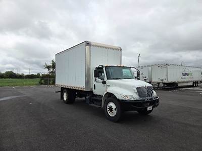 International MV607 Box Truck - 240HP, 6 Speed Automatic, Roll up Door