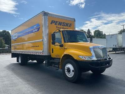 International MV607 Box Truck - 220HP, 6 Speed Automatic, Roll up Door