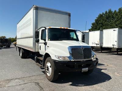 International MV607 Box Truck - 220HP, 6 Speed Automatic, Roll up Door