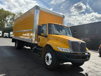 International MV607 Box Truck - 220HP, 6 Speed Automatic, Roll up Door