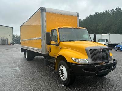 International MV607 Box Truck - 220HP, 6 Speed Automatic, Roll up Door
