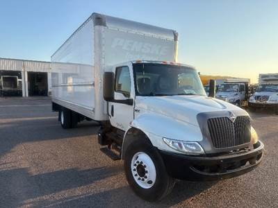 International MV607 Box Truck - 220HP, 6 Speed Automatic, Roll up Door