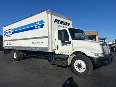 International MV607 Box Truck - 220HP, 6 Speed Automatic, Roll up Door