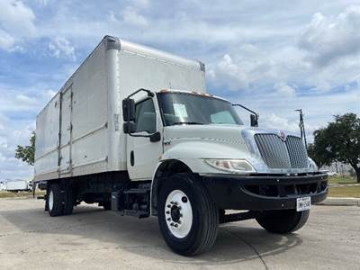 International MV607 Box Truck - 220HP, 6 Speed Automatic, Roll up Door