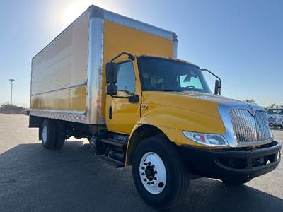 International MV607 Box Truck - 220HP, 6 Speed Automatic, Roll up Door