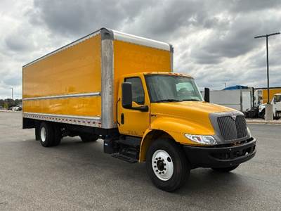 International MV607 Box Truck - 220HP, 6 Speed Automatic, Roll up Door