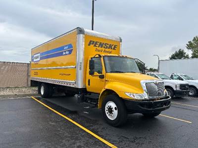 International MV607 Box Truck - 220HP, 6 Speed Automatic, Roll up Door