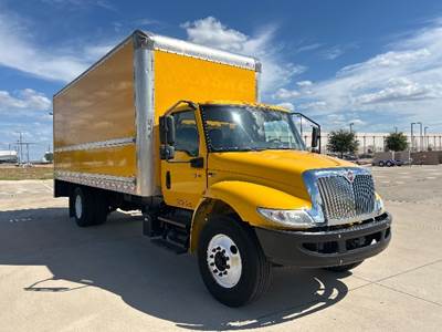 International MV607 Box Truck - 220HP, 6 Speed Automatic, Roll up Door