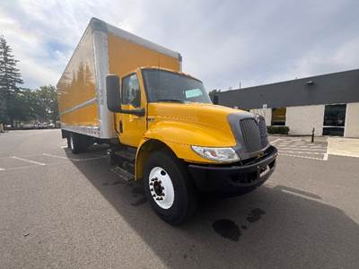International MV607 Box Truck - 220HP, 6 Speed Automatic, Roll up Door