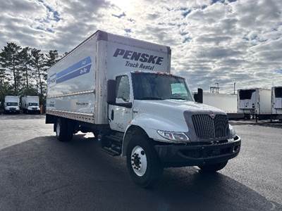 International MV607 Box Truck - 220HP, 6 Speed Automatic, Roll up Door