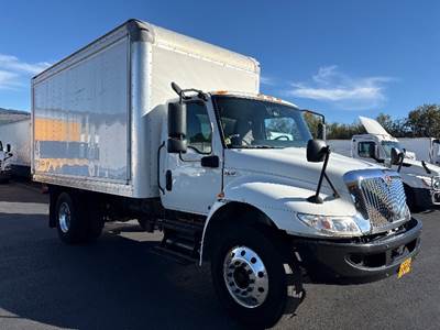 International MV607 Box Truck - 220HP, 6 Speed Automatic, Roll up Door