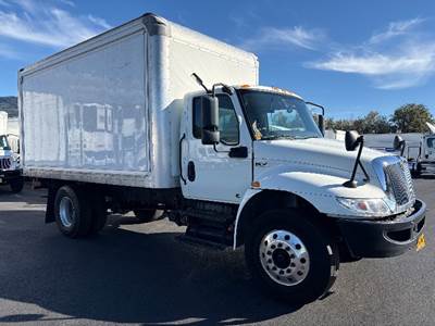 International MV607 Box Truck - 220HP, 6 Speed Automatic, Roll up Door