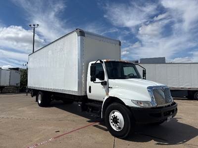 International MV607 Box Truck - 220HP, 6 Speed Automatic, Roll up Door
